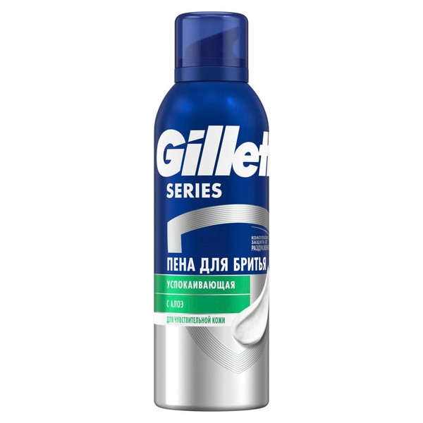 GILLETTE SERIES ПЕНА Д/БРИТЬЯ УСПОКАИВАЮЩАЯ АЛОЭ ПЕНА ДЛЯ БРИТЬЯ 200 МЛ №1