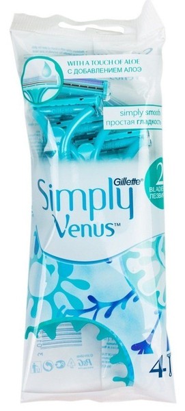 GILLETTE SIMPLY VENUS БРИТВА ОДНОРАЗОВАЯ ДЛЯ ЖЕНЩИН СТАНОК ДЛЯ БРИТЬЯ ОДНОРАЗОВЫЙ   №4