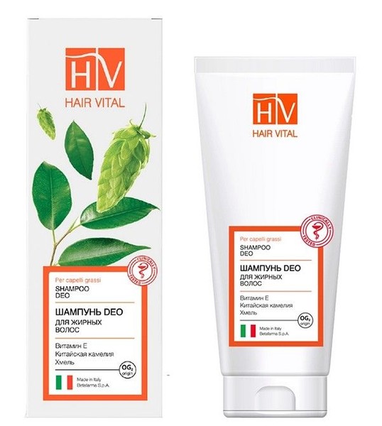 HAIR VITAL DEO ШАМПУНЬ Д/ЖИРНЫХ ВОЛОС ВИТ Е/ХМЕЛЬ И КАМЕЛИЯ ШАМПУНЬ ДЛЯ ВОЛОС 200 МЛ №1