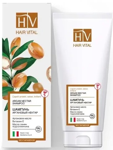 HAIR VITAL ШАМПУНЬ АРГАНОВЫЙ НЕКТАР ШАМПУНЬ 200 МЛ №1