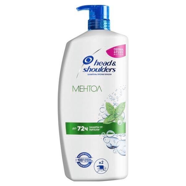 HEAD&SHOULDERS ШАМПУНЬ П/ПЕРХОТИ МЕНТОЛ ШАМПУНЬ ПРОТИВ ПЕРХОТИ 900 МЛ №1