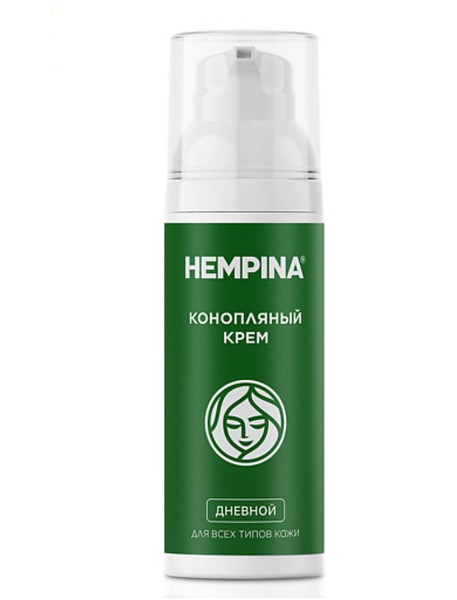HEMPINA КРЕМ Д/ЛИЦА КОНОПЛЯНЫЙ ДНЕВНОЙ Д/ВСЕХ ТИПОВ КОЖИ КРЕМ ДЛЯ ЛИЦА 50 МЛ №1, ФЛАКОН С ДОЗИРУЮЩИМ УСТРОЙСТВОМ