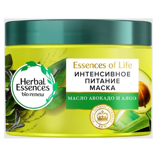 HERBAL ESSENCES МАСКА Д/ВОЛОС АЛОЭ/МАСЛО АВОКАДО КОСМЕТИЧЕСКАЯ МАСКА 450 МЛ №1