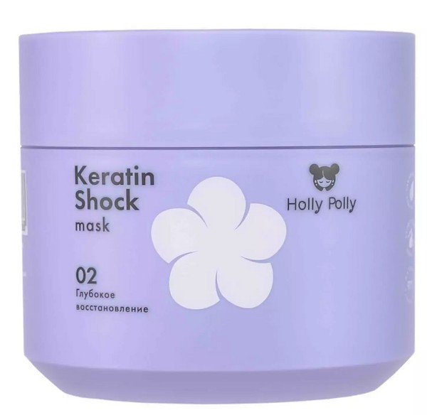 HOLLY POLLY KERATIN SHOCK МАСКА Д/ВОЛОС ВОССТАНАВЛИВАЮЩАЯ МАСКА ДЛЯ ВОЛОС 300 МЛ №1