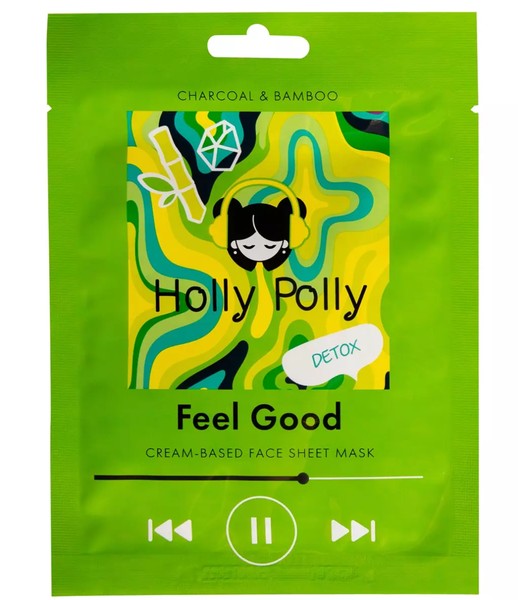 HOLLY POLLY MUSIC COLLECTION МАСКА Д/ЛИЦА ТКАНЕВАЯ ДЕТОКС FEEL GOOD УГОЛЬ/ЭКСТРАКТ БАМБУКА МАСКА ТКАНЕВАЯ 22 Г №1