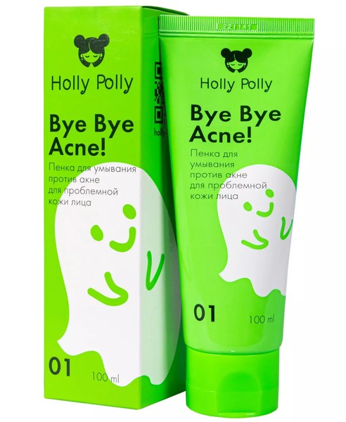 HOLLY POLLY BYE BYE ACNE! ПЕНКА Д/УМЫВАНИЯ ПРОТИВ АКНЕ И ВОСПАЛЕНИЙ ПЕНКА ДЛЯ УМЫВАНИЯ 100 МЛ №1