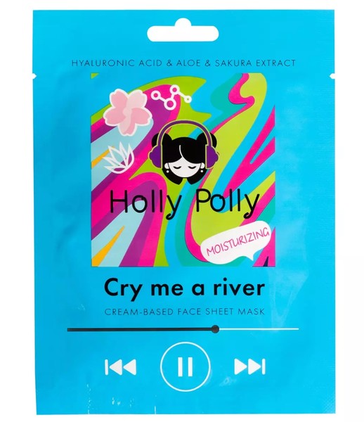 HOLLY POLLY MUSIC COLLECTION МАСКА Д/ЛИЦА ТКАНЕВАЯ УВЛАЖНЯЮЩАЯ CRY ME A RIVER ГИАЛУРОНОВАЯ КИСЛОТА/АЛОЕ/ЭКСТРАКТ САКУРЫ МАСКА ТКАНЕВАЯ 22 Г №1