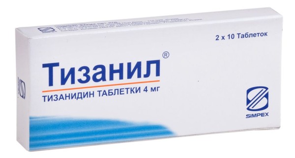 ТИЗАНИЛ ТАБЛЕТКИ 4 МГ   №20