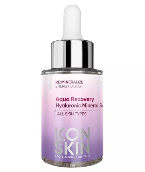 ICON SKIN AQUA RECOVERY СЫВОРОТКА Д/ЛИЦА УВЛАЖН С ГИАЛУРОН КИСЛОТОЙ И МИНЕРАЛАМИ КОСМЕТИЧЕСКАЯ СЫВОРОТКА  30 МЛ №1