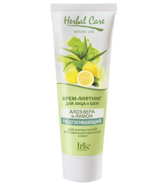 IRIS COSMETIC HERBAL CARE КРЕМ-ЛИФТИНГ Д/ЛИЦА/ШЕИ АЛОЭ-ВЕРА/ЛИМОН КРЕМ ДЛЯ ЛИЦА И ШЕИ 80 МЛ №1