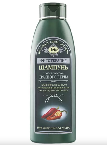 IRIS COSMETIC ФИТОТЕРАПИЯ ШАМПУНЬ Д/ВСЕХ ТИПОВ ВОЛОС С ЭКСТРАКТОМ КРАСНОГО ПЕРЦА ШАМПУНЬ ДЛЯ ВОЛОС 500 МЛ №1