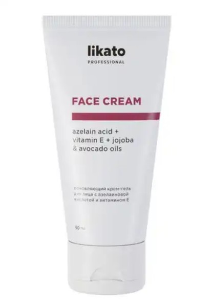 LIKATO PROFESSIONAL КРЕМ-ГЕЛЬ Д/ЛИЦА ОБНОВЛЯЮЩИЙ С АЗЕЛАИНОВОЙ КИСЛОТОЙ И ВИТАМИНОМ Е КРЕМ-ГЕЛЬ 50 МЛ №1
