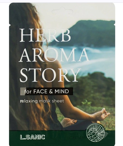 L.SANIC HERB AROMA STORY МАСКА ТКАНЕВАЯ Д/ЛИЦА С ЭКСТР КЕДРА/ЭФФЕКТОМ АРОМАТЕРАПИИ МАСКА ДЛЯ ЛИЦА  25 МЛ №1