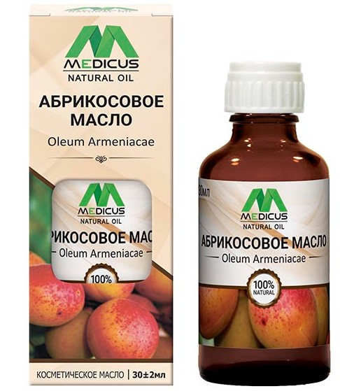 MEDICUS NATURAL OIL МАСЛО КОСМЕТИЧЕСКОЕ АБРИКОСОВОЕ КОСМЕТИЧЕСКОЕ МАСЛО 30 МЛ №1