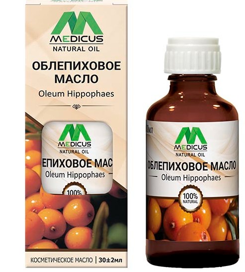 MEDICUS NATURAL OIL МАСЛО КОСМЕТИЧЕСКОЕ ОБЛЕПИХОВОЕ КОСМЕТИЧЕСКОЕ МАСЛО 30 МЛ №1