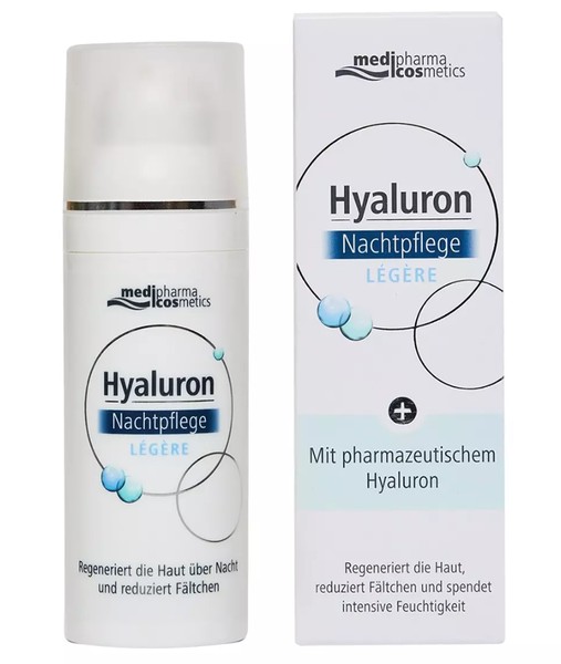 MEDIPHARMA COSMETICS HYALURON КРЕМ ДЛЯ ЛИЦА НОЧНОЙ ЛЕГКИЙ КРЕМ ДЛЯ ЛИЦА 50 МЛ №1