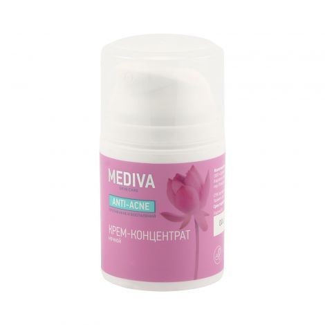 MEDIVA ANTI ACNE КРЕМ-КОНЦЕНТРАТ ДЛЯ ЛИЦА НОЧНОЙ КРЕМ ДЛЯ ЛИЦА  50 МЛ №1