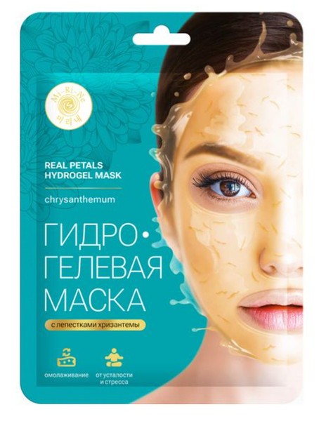 MI-RI-NE МАСКА Д/ЛИЦА ГИДРОГЕЛЕВАЯ АНТИВОЗРАСТНАЯ С ЛЕПЕСТКАМИ ХРИЗАНТЕМЫ МАСКА ДЛЯ ЛИЦА 30 Г №1