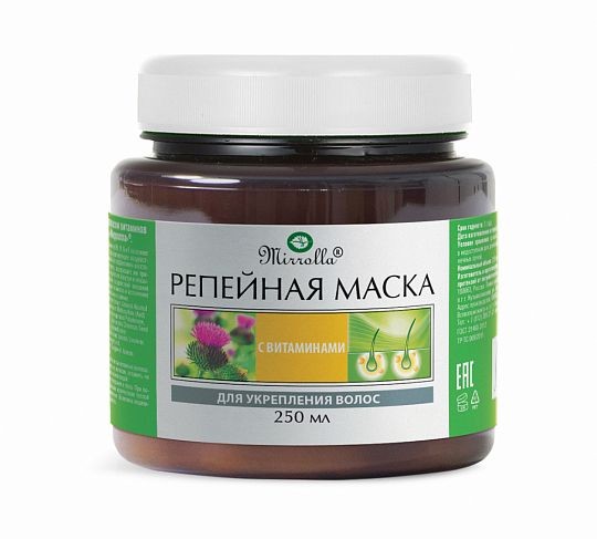 APOTEK'S МАСКА Д/ВОЛОС РЕПЕЙНАЯ С ВИТАМИНАМИ ДЛЯ УКРЕПЛЕНИЯ ВОЛОС МАСКА ДЛЯ ВОЛОС 250 МЛ №1