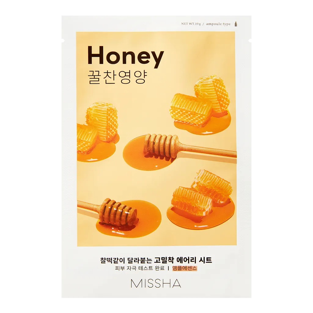 MISSHA AIRY FIT МАСКА Д/ЛИЦА ТКАНЕВАЯ ПИТАТ С ЭКСТРАКТОМ МЕДА МАСКА ТКАНЕВАЯ 19 Г №1