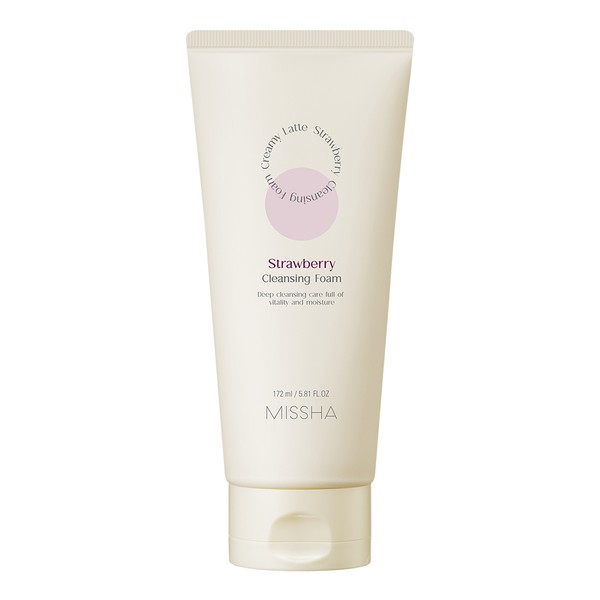 MISSHA CREAMY LATTE ПЕНКА Д/УМЫВАНИЯ С ЭКСТРАКТОМ КЛУБНИКИ ПЕНКА ДЛЯ УМЫВАНИЯ 172 МЛ №1