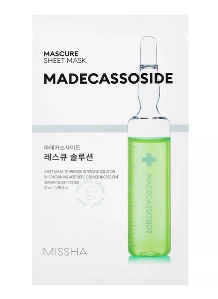 MISSHA MASCURE МАСКА-SOS Д/ЛИЦА ТКАНЕВАЯ С МАДЕКАССОСИДОМ Д/ВОССТАНОВЛ ОСЛАБЛЕННОЙ КОЖИ МАСКА ДЛЯ ЛИЦА 28 МЛ №1