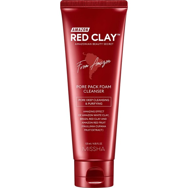 MISSHA AMAZON RED CLAY ПЕНКА Д/УМЫВАНИЯ/ОЧИЩЕНИЯ ПОР С АМАЗОНСКОЙ КРАСНОЙ ГЛИНОЙ ПЕНКА ДЛЯ УМЫВАНИЯ 120 МЛ №1