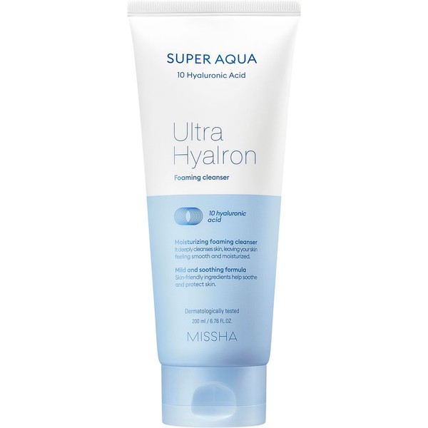 MISSHA SUPER AQUA ULTRA HYALRON ПЕНКА Д/УМЫВАНИЯ И СНЯТИЯ МАКИЯЖА ПЕНКА ДЛЯ УМЫВАНИЯ 200 МЛ №1