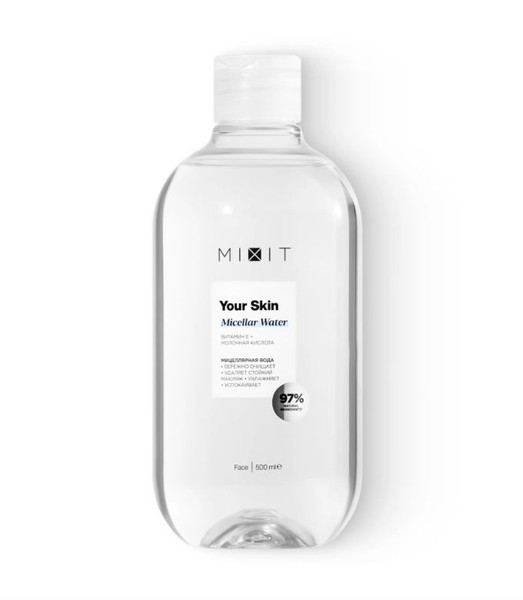 MIXIT YOUR SKIN ВОДА МИЦЕЛЛЯРНАЯ С ВИТАМИНОМ Е ВОДА МИЦЕЛЛЯРНАЯ 500 МЛ №1