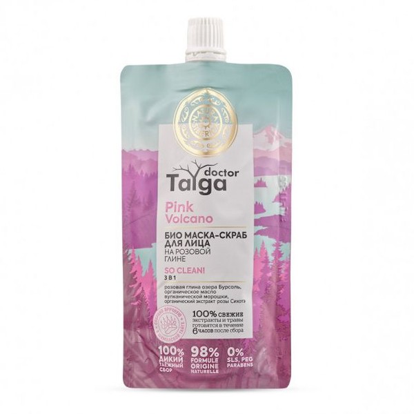 NATURA SIBERICA DOCTOR TAIGA БИО МАСКА-СКРАБ ДЛЯ ЛИЦА 3-В-1 КОСМЕТИЧЕСКИЙ СКРАБ 100 МЛ №1