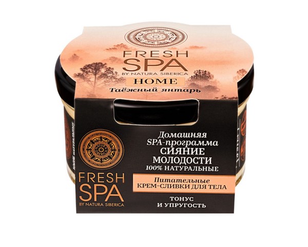 NATURA SIBERICA FRESH SPA HOME КРЕМ-СЛИВКИ ДЛЯ ТЕЛА ТАЕЖНЫЙ ЯНТАРЬ ПИТАТЕЛЬНЫЕ КОСМЕТИЧЕСКИЙ КРЕМ 170 МЛ №1