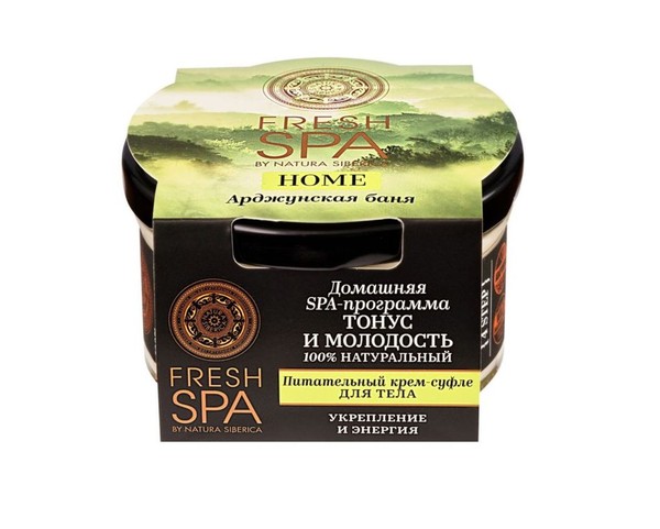 NATURA SIBERICA FRESH SPA HOME КРЕМ-СУФЛЕ Д/ТЕЛА ПИТАТЕЛЬНЫЙ АРДЖУНСКАЯ БАНЯ КОСМЕТИЧЕСКИЙ КРЕМ 170 МЛ №1