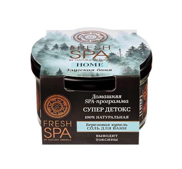 NATURA SIBERICA FRESH SPA HOME СОЛЬ Д/ВАНН БЕРЕЗОВАЯ КУПЕЛЬ УЛУГСКАЯ БАНЯ СОЛЬ ДЛЯ ВАННЫ 170 Г №1