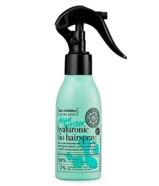 NATURA SIBERICA HAIR EVOLUTION СПРЕЙ-КОНДИЦИОНЕР Д/ВОЛОС ГИАЛУРОНОВЫЙ УВЛАЖНЯЮЩИЙ AQUA BOOSTER СПРЕЙ ДЛЯ ВОЛОС 120 МЛ №1