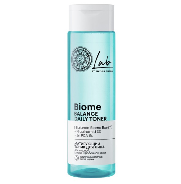 NATURA SIBERICA LAB BIOME BALANCE ТОНИК Д/ЛИЦА МАТИРУЮЩИЙ Д/ЖИРН/КОМБ КОЖИ ТОНИК ДЛЯ ЛИЦА 250 МЛ №1