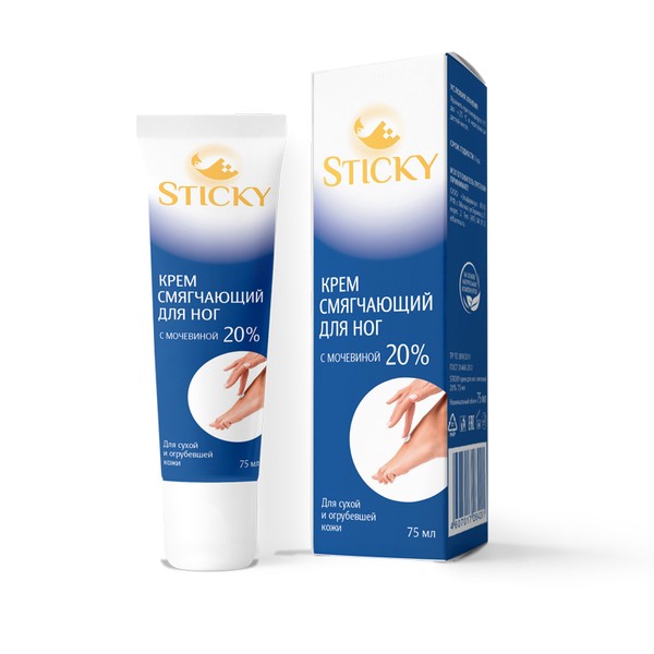STICKY КРЕМ ДЛЯ НОГ С МОЧЕВИНОЙ КРЕМ ДЛЯ НОГ  75 МЛ №1