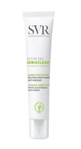 SVR SEBIACLEAR ACTIVE ГЕЛЬ ПРОТИВ ЧЕРНЫХ ТОЧЕК И СЛЕДОВ ОТ ПРЫЩЕЙ КОСМЕТИЧЕСКИЙ ГЕЛЬ  40 МЛ №1
