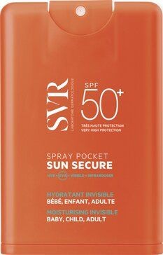 SVR SUN SECURE БЕЗОПАСНОЕ СОЛНЦЕ СПРЕЙ Д/ЛИЦА/ТЕЛА УВЛАЖНЯЮЩ КОМПАКТН SPF 50+ СРЕДСТВО СОЛНЦЕЗАЩИТНОЕ  20 МЛ №1