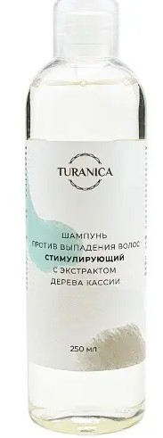 TURANICA ШАМПУНЬ ПРОТИВ ВЫПАДЕНИЯ ВОЛОС СТИМУЛИРУЮЩИЙ С ЭКСТР ДЕРЕВА КАССИИ ШАМПУНЬ ДЛЯ ВОЛОС 250 МЛ №1