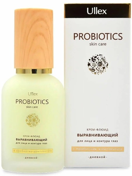 ULLEX PROBIOTICS КРЕМ-ФЛЮИД Д/ЛИЦА/КОНТУРА ГЛАЗ ВЫРАВНИВАЮЩИЙ ДНЕВНОЙ ФЛЮИД 40 МЛ №1