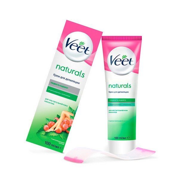 VEET NATURALS КРЕМ ДЛЯ ДЕПИЛЯЦИИ С МАСЛОМ ВИНОГРАДНОЙ КОСТОЧКИ КРЕМ ДЛЯ ДЕПИЛЯЦИИ 100 МЛ №1