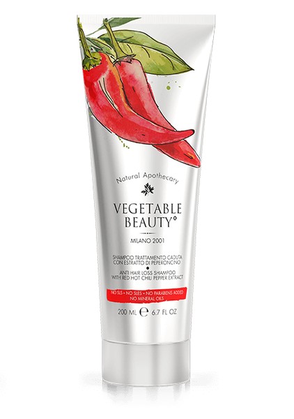 VEGETABLE BEAUTY ШАМПУНЬ П/ВЫПАДЕНИЯ ВОЛОС КРАСНЫЙ ПЕРЕЦ ШАМПУНЬ ДЛЯ ВОЛОС  200 МЛ №1