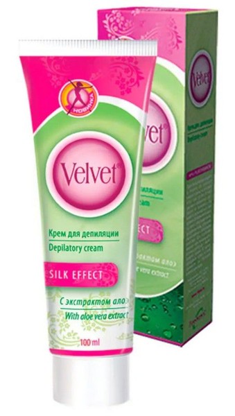 VELVET КРЕМ Д/ДЕПИЛЯЦИИ С ЭКСТРАКТОМ АЛОЭ КРЕМ ДЛЯ ДЕПИЛЯЦИИ 100 МЛ №1