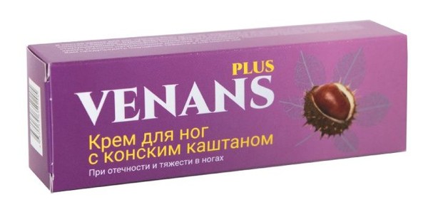VENANS PLUS КРЕМ ДЛЯ НОГ С КОНСКИМ КАШТАНОМ КРЕМ ДЛЯ НОГ 75 МЛ №1