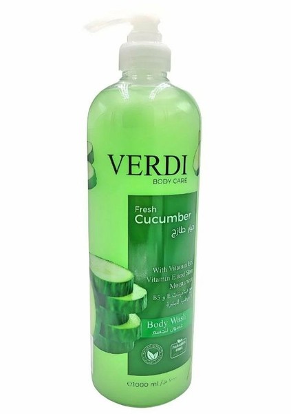 VERDI ГЕЛЬ FRESH CUCUMBER Д/ДУША СВЕЖИЙ ОГУРЕЦ ГЕЛЬ ДЛЯ ДУША 1000 МЛ №1