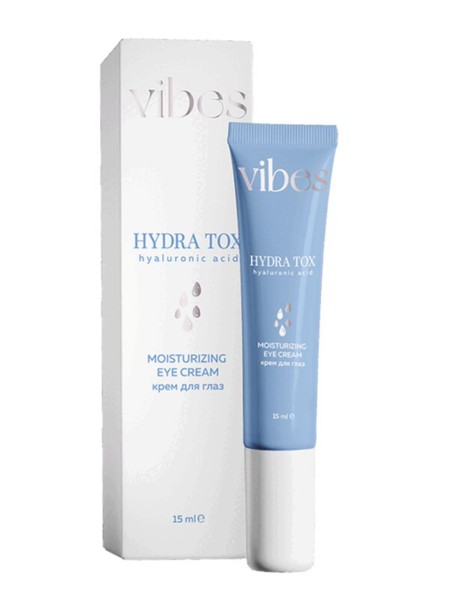 VIBES HYDRA TOX КРЕМ Д/КОЖИ ВОКРУГ ГЛАЗ С ГИАЛУРОН КИСЛОТОЙ КОСМЕТИЧЕСКИЙ КРЕМ 15 МЛ №1