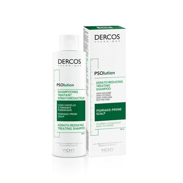 VICHY DERCOS PSOLUTION ШАМПУНЬ КЕРАТОРЕГУЛИРУЮЩИЙ Д/КОЖИ ГОЛОВЫ, СКЛОННОЙ К ПСОРИАЗУ ШАМПУНЬ  200 МЛ №1