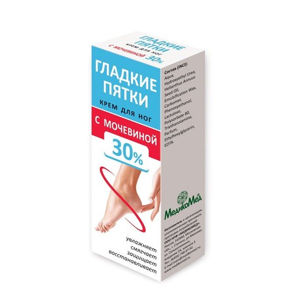 ГЛАДКИЕ ПЯТКИ КРЕМ ДЛЯ НОГ С МОЧЕВИНОЙ 30% КОСМЕТИЧЕСКИЙ КРЕМ 75 МЛ №1