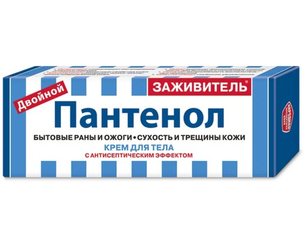 ЗАЖИВИТЕЛЬ КРЕМ Д/ТЕЛА ДВОЙНОЙ ПАНТЕНОЛ С АНТИСЕПТИЧЕСКИМ ЭФФЕКТОМ КРЕМ ДЛЯ ТЕЛА 75 МЛ №1
