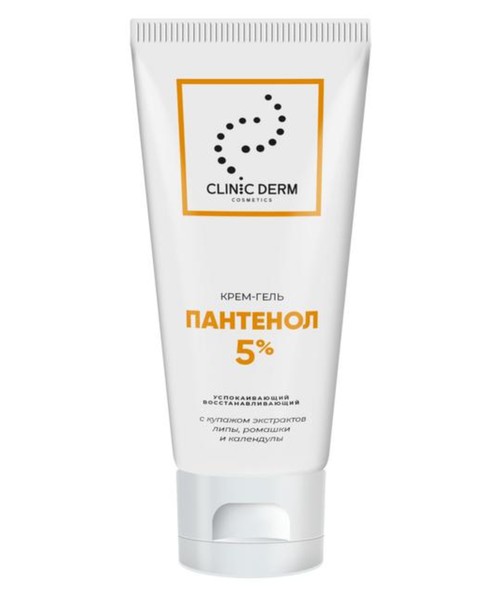 CLINIC DERM КРЕМ-ГЕЛЬ ПАНТЕНОЛ 5% С КУПАЖОМ ЭКСТРАКТОВ ЛИПЫ/РОМАШКИ/КАЛЕНДУЛЫ КРЕМ-ГЕЛЬ 100 МЛ №1